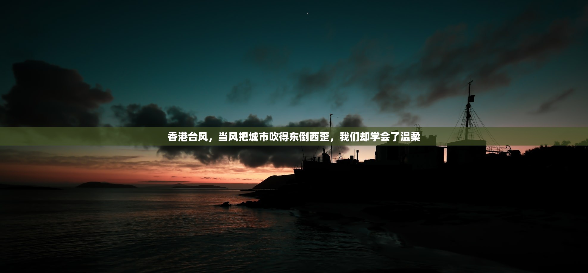 香港台风，当风把城市吹得东倒西歪，我们却学会了温柔