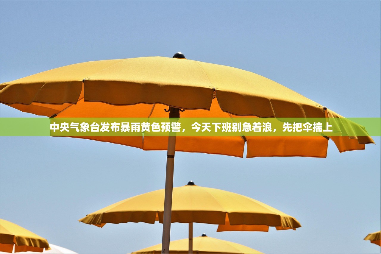 中央气象台发布暴雨黄色预警，今天下班别急着浪，先把伞揣上