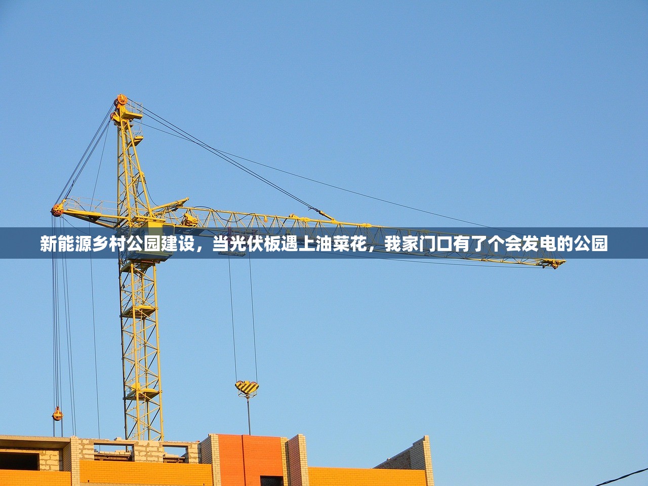 新能源乡村公园建设，当光伏板遇上油菜花，我家门口有了个会发电的公园