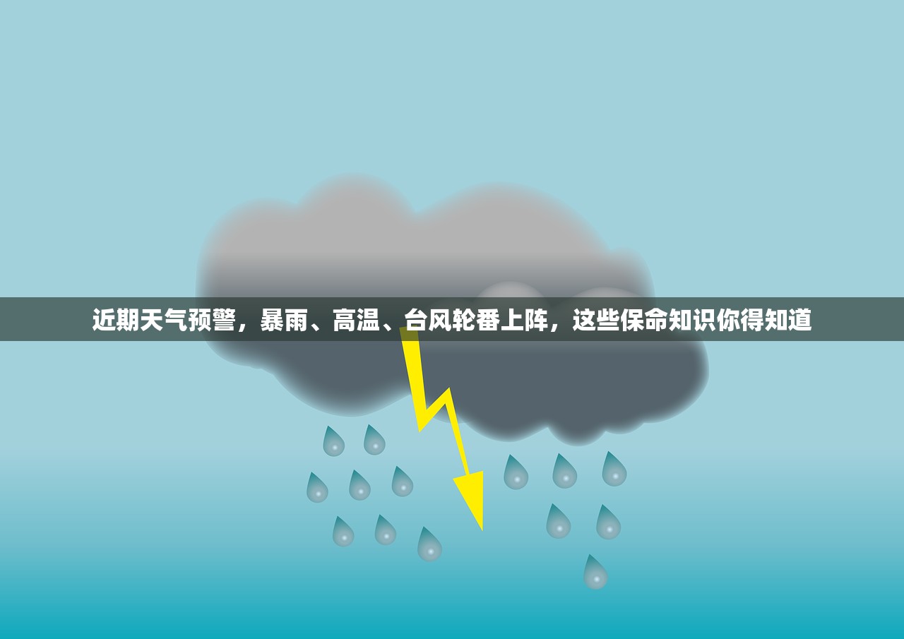 近期天气预警，暴雨、高温、台风轮番上阵，这些保命知识你得知道