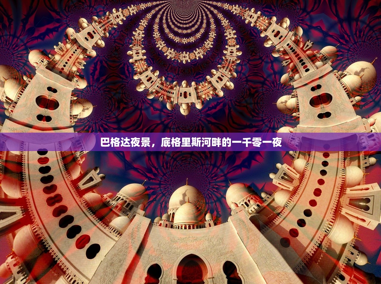 巴格达夜景，底格里斯河畔的一千零一夜