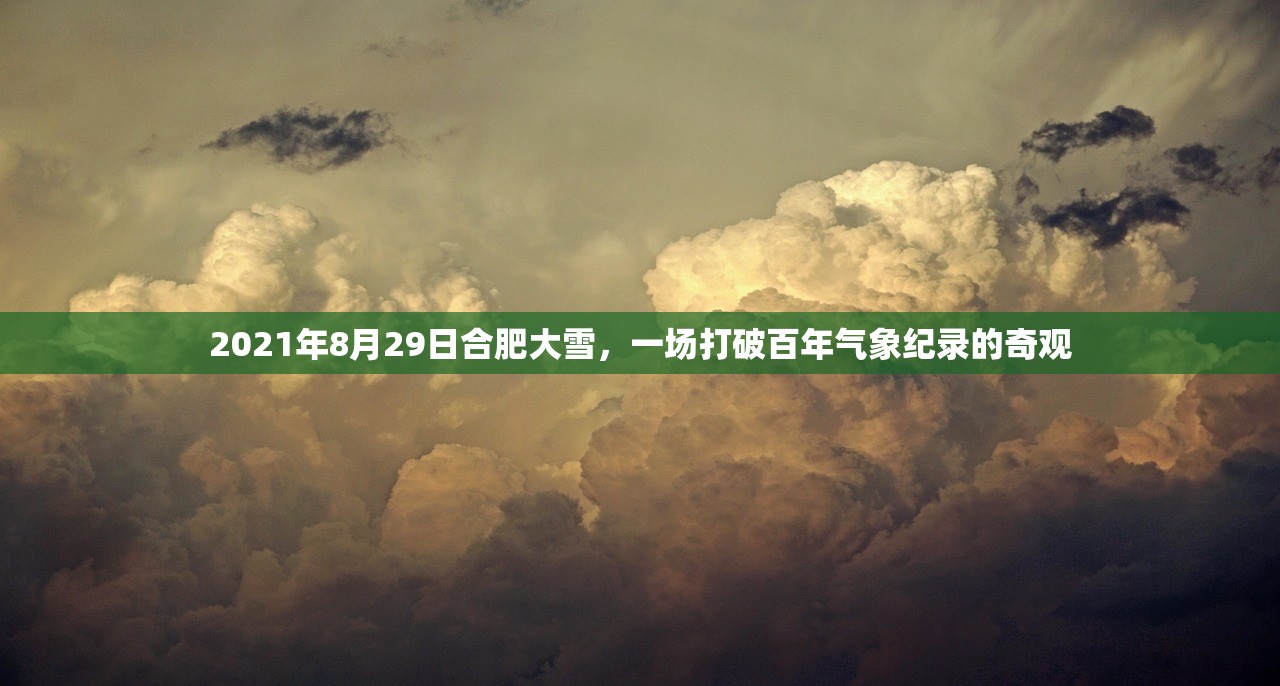 2021年8月29日合肥大雪，一场打破百年气象纪录的奇观