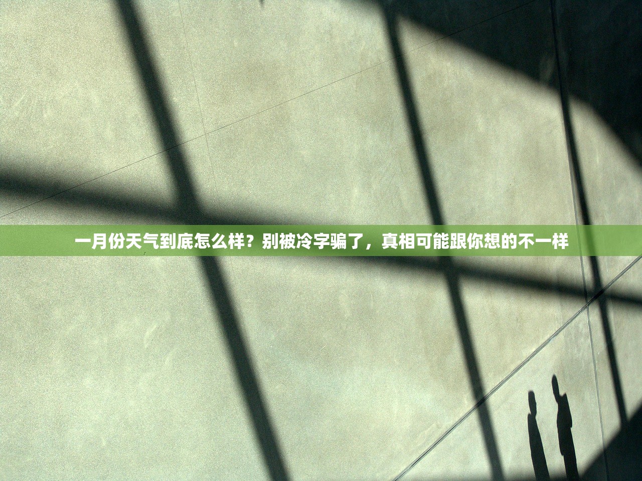一月份天气到底怎么样?别被冷字骗了,真相可能跟你想的不一样 一月份天气到底怎么样?别被冷字骗了,真相可能跟你想的不一样
