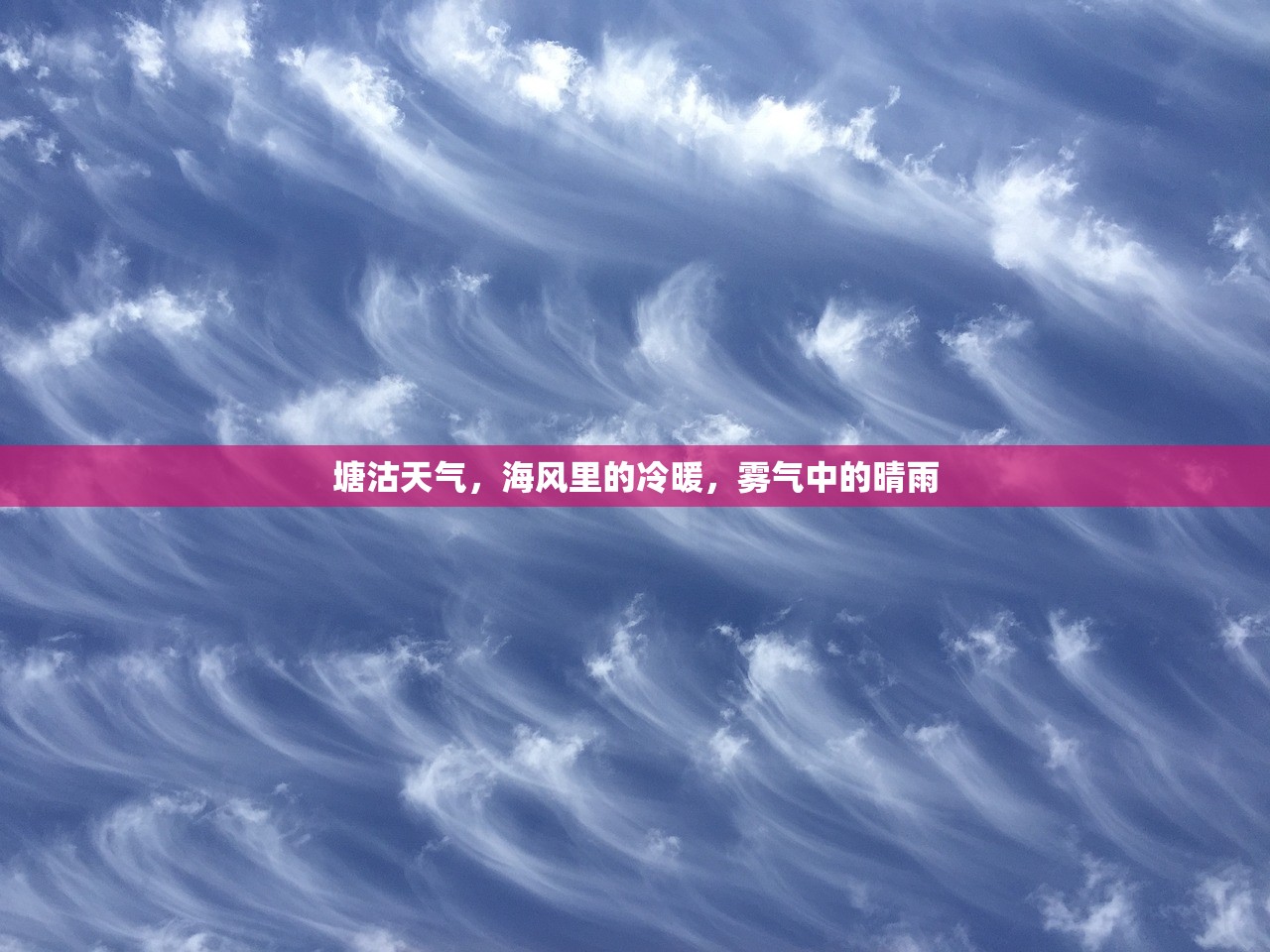 塘沽天气，海风里的冷暖，雾气中的晴雨