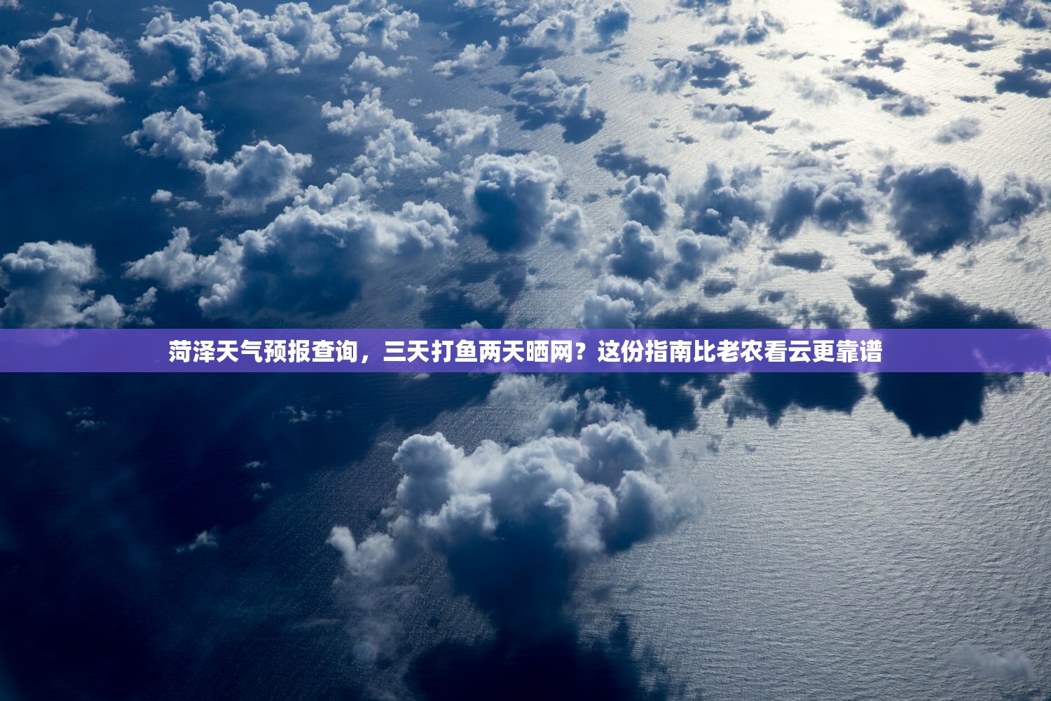 菏泽天气预报查询，三天打鱼两天晒网？这份指南比老农看云更靠谱