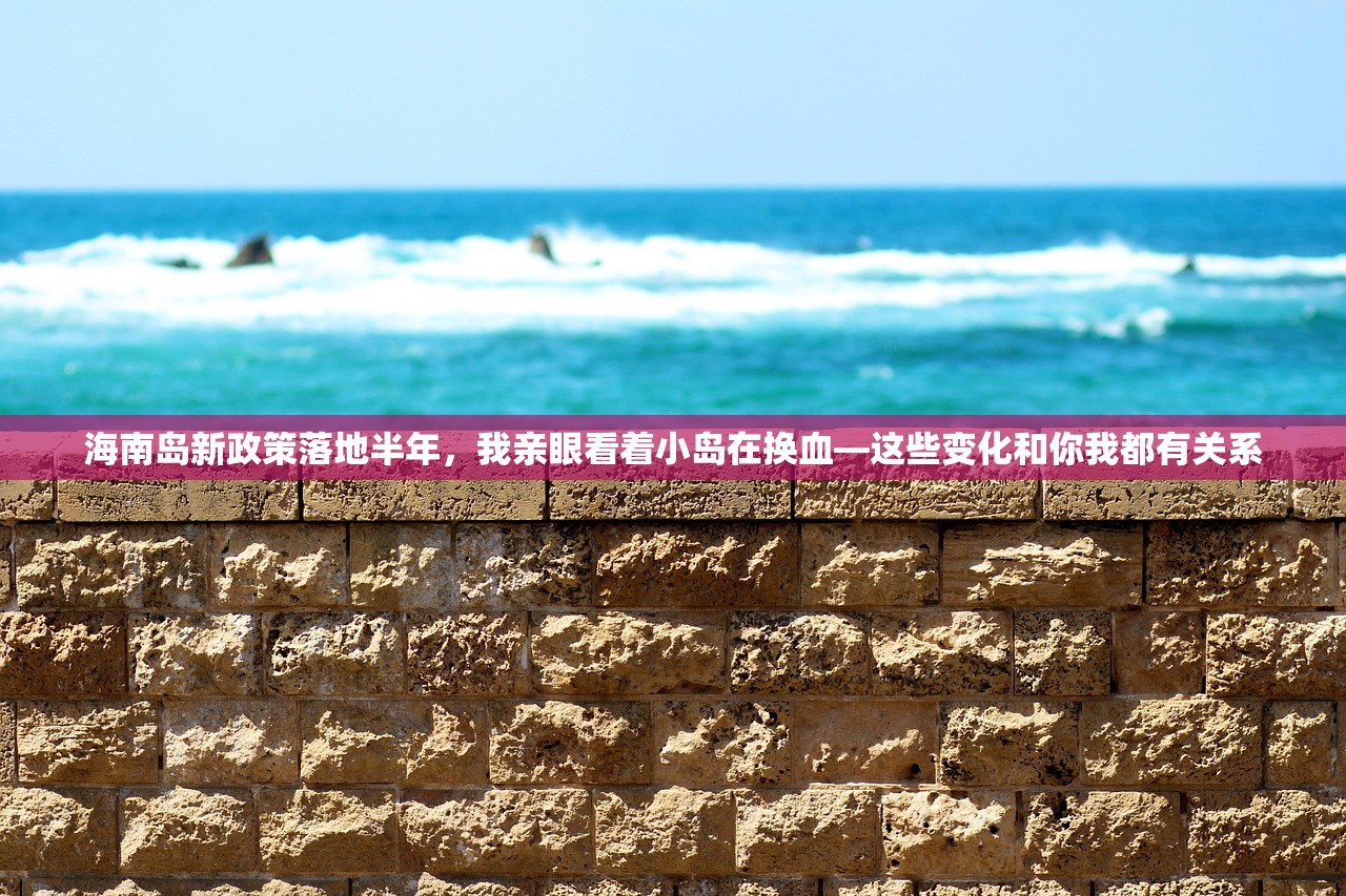海南岛新政策落地半年，我亲眼看着小岛在换血—这些变化和你我都有关系