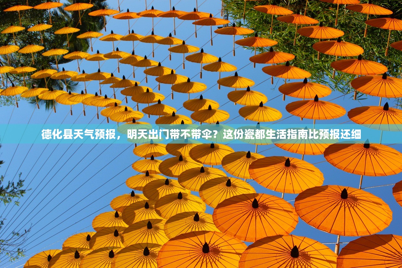 德化县天气预报，明天出门带不带伞？这份瓷都生活指南比预报还细