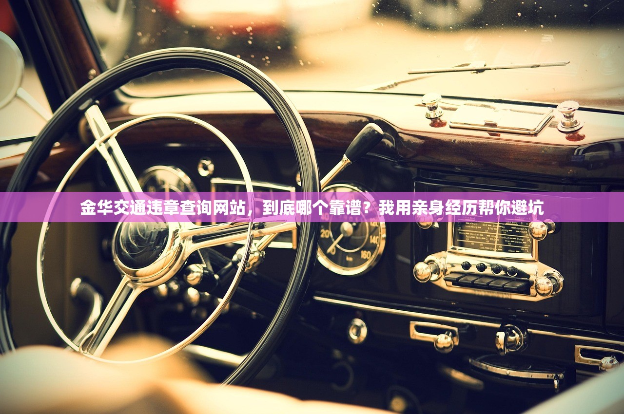 金华交通违章查询网站，到底哪个靠谱？我用亲身经历帮你避坑