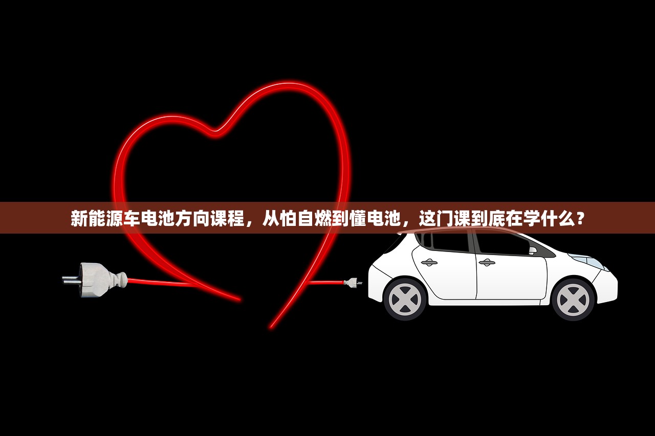 新能源车电池方向课程，从怕自燃到懂电池，这门课到底在学什么？